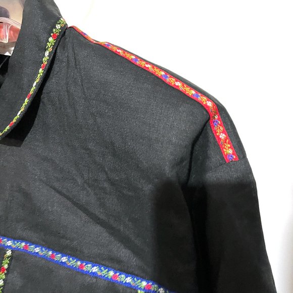 Brett Harrison Vintage Oversized Linen Button Up - Picture 5 of 14